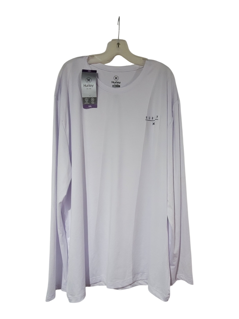Hurley Men’s Long Sleeve Tee in White